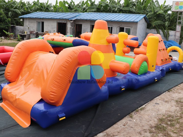 Outdoor Commercial Inflatable Water Obstacle Course for Sale