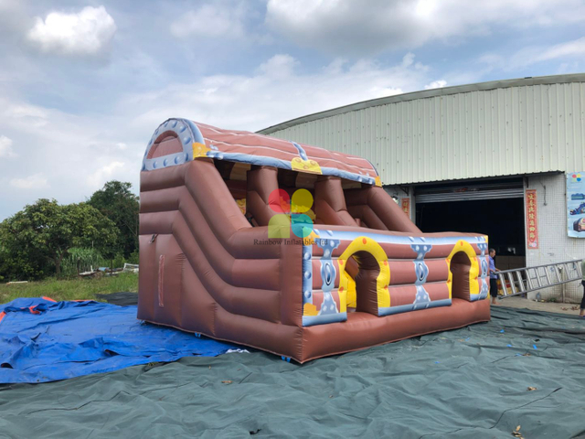 Pirate Treasure Chest Inflatable Slide