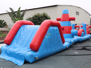 Large Commercial Inflatable Water Obstacle Course Auqa Challenge Game for Sale