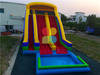 Large Commercial Inflatable Rainbow Color Water Slide for Kids