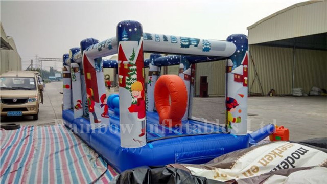  Inflatable Rainbow Children obstacle course for sale