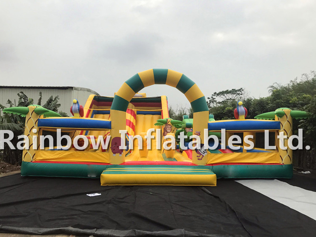 Giant Outdoor Inflatable Animal Playground Funcity for Toddlers