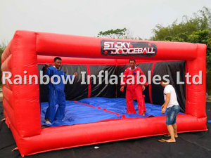 Big Indoor Commercial Inflatable Sticky Dodgeball Twister Game for Sale