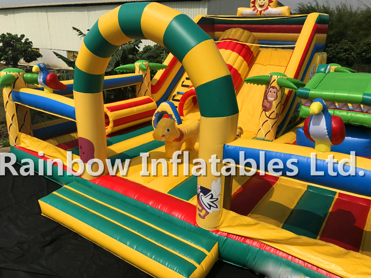 Giant Outdoor Inflatable Animal Playground Funcity for Toddlers