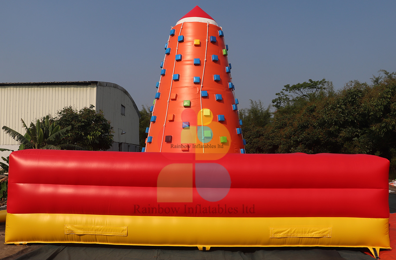 Outdoor Fun Sport Game Inflatable Rock Climbing Mountain Wall for Sale