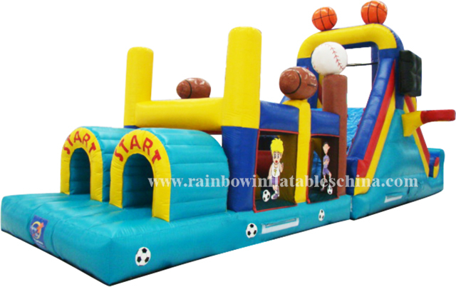 RB5022(12.2x3x4.82m) Inflatable obstacle bouncer castle inflatable jumping castle