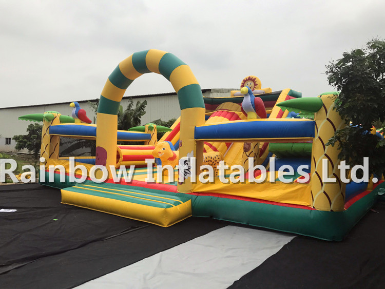 Giant Outdoor Inflatable Animal Playground Funcity for Toddlers