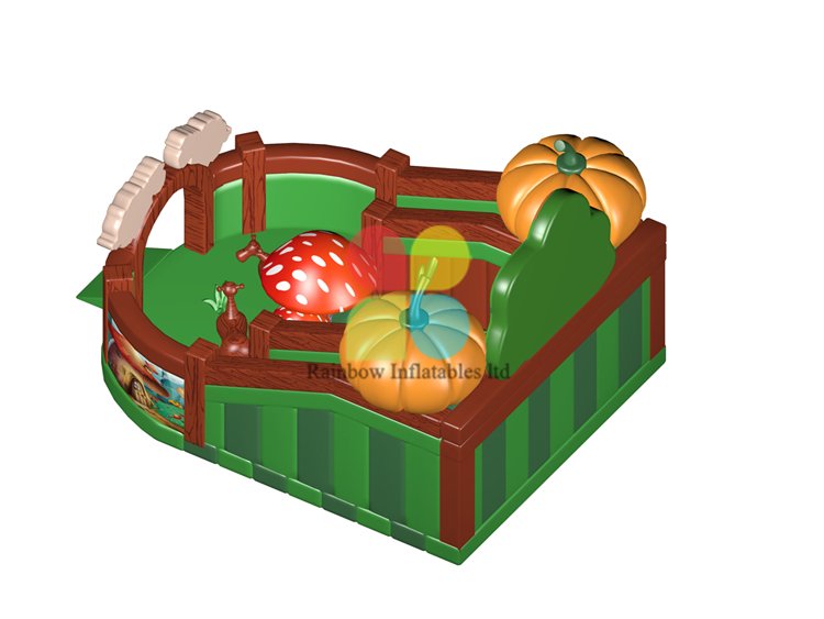 Big Size Commercial Pumpkin Farm Inflatable Combo for Children