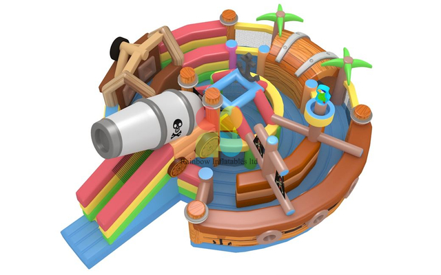 Inflatable Pirate Theme Labyrinth Maze