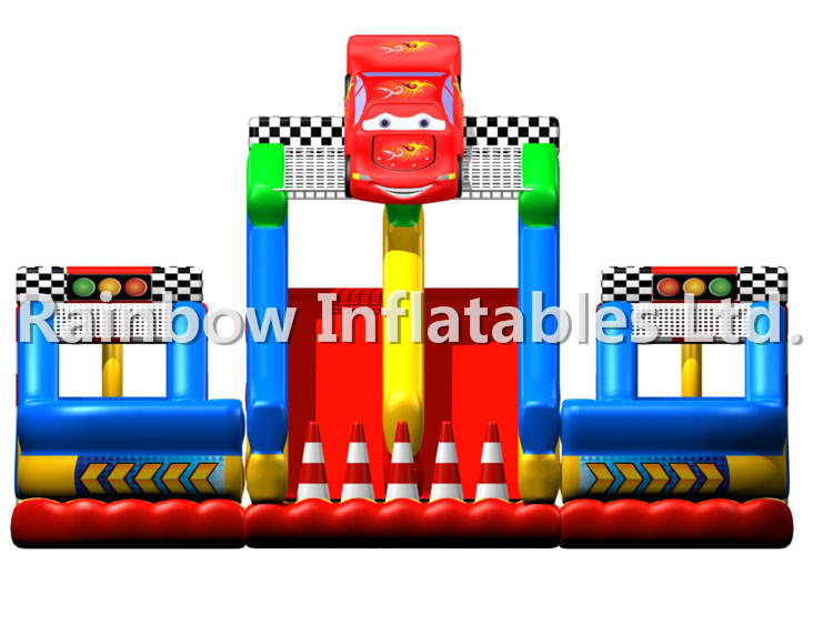 RB05072（7.5x7.5x5m）Inflatable Multi - functional vehicle Obstacle Course for sale 