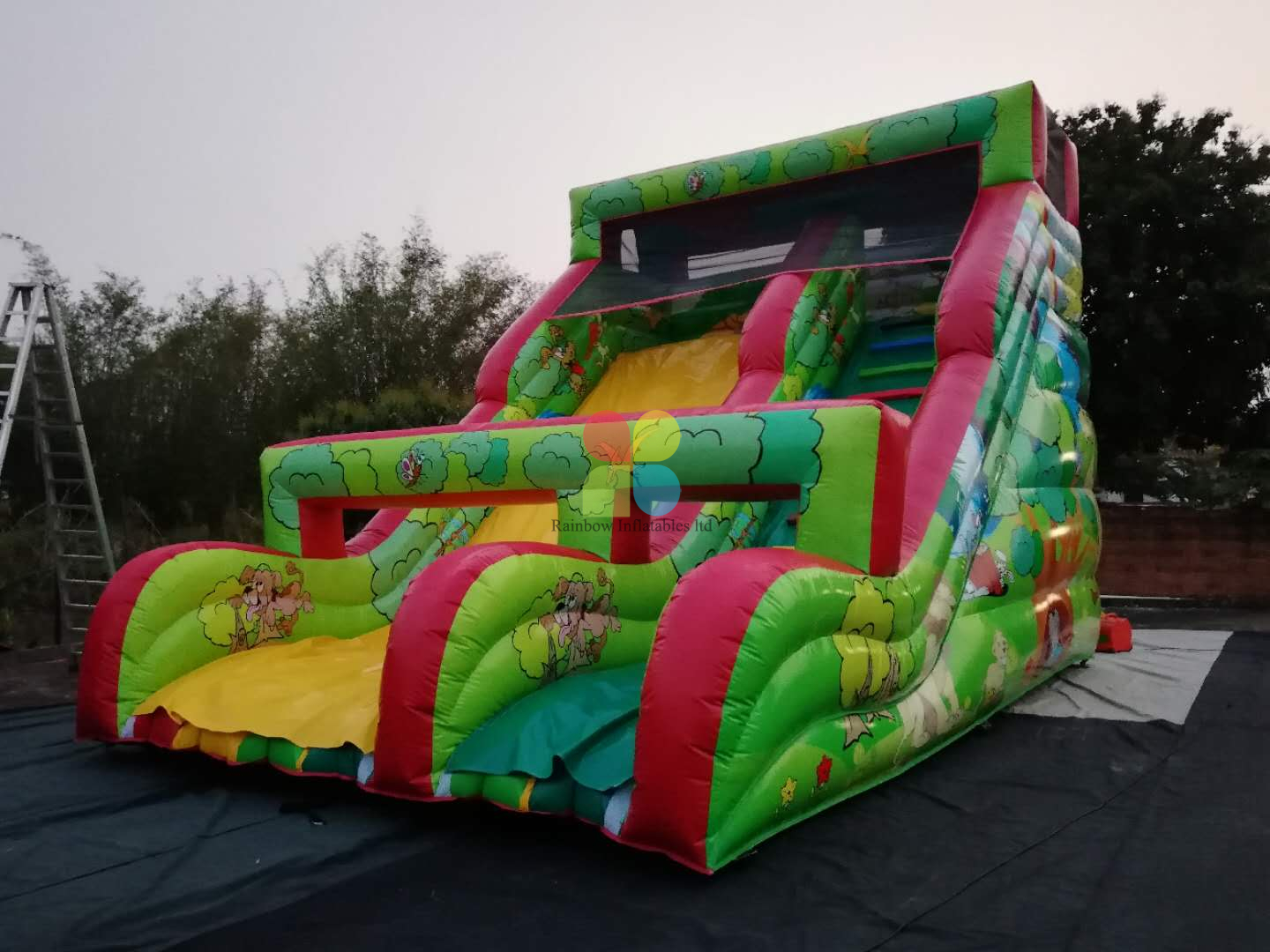 Rainbow Manufacturer Inflatable Kids Slide For Party