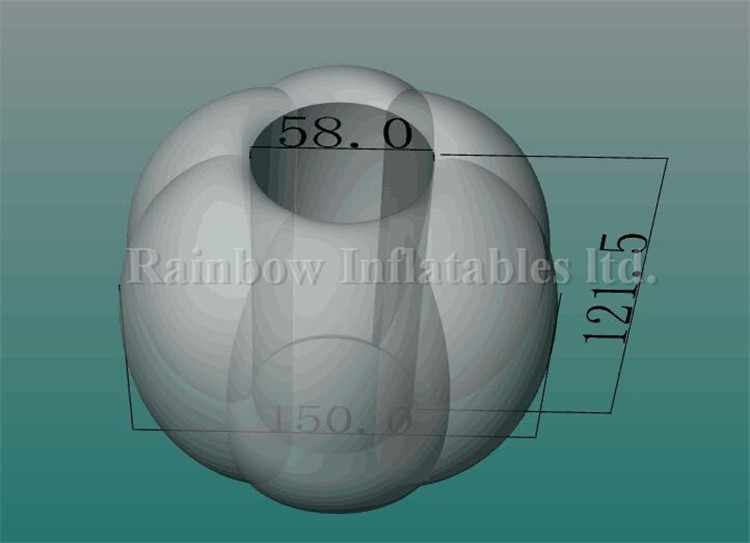 RB33007-7 Inflatable Human Bumper Ball 1.5M