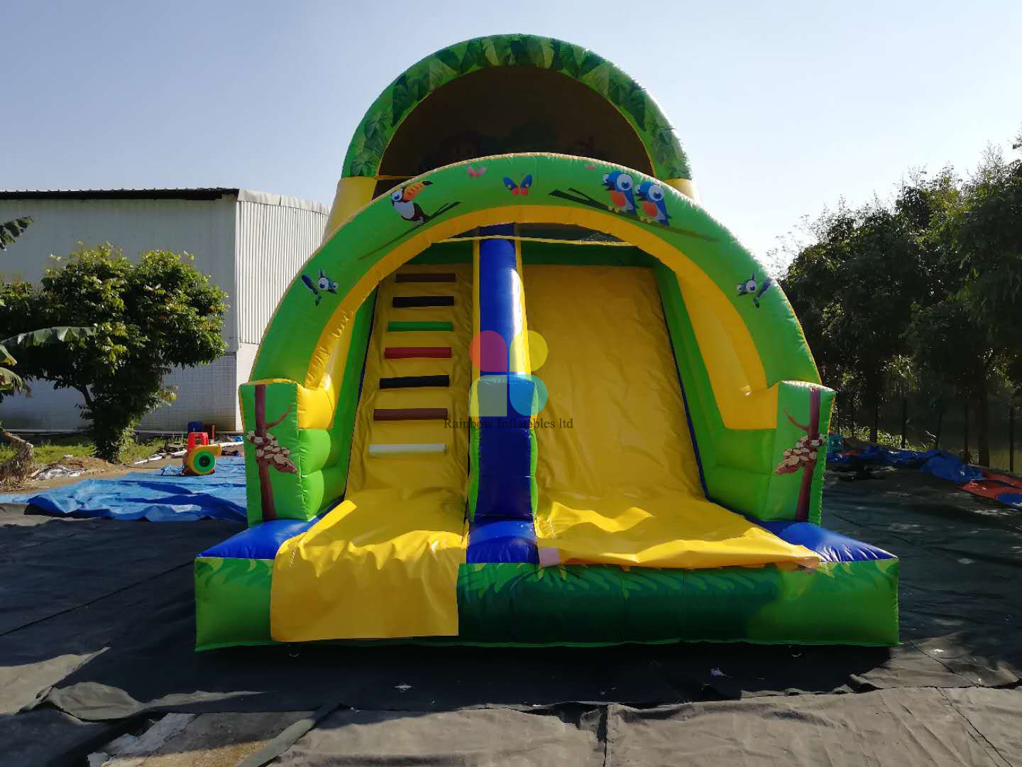 Small Size Inflatable Safari Park Slide for Sale
