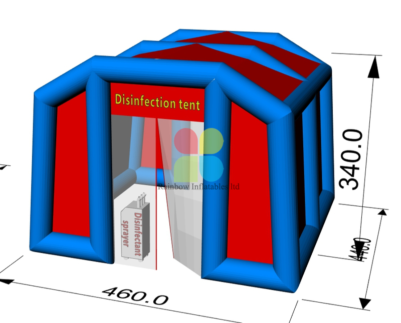 Inflatable House Tent with Automatic Sensive Spreyer,Medical Aid Tent,medical Tunnel To Prevent Coronavirus