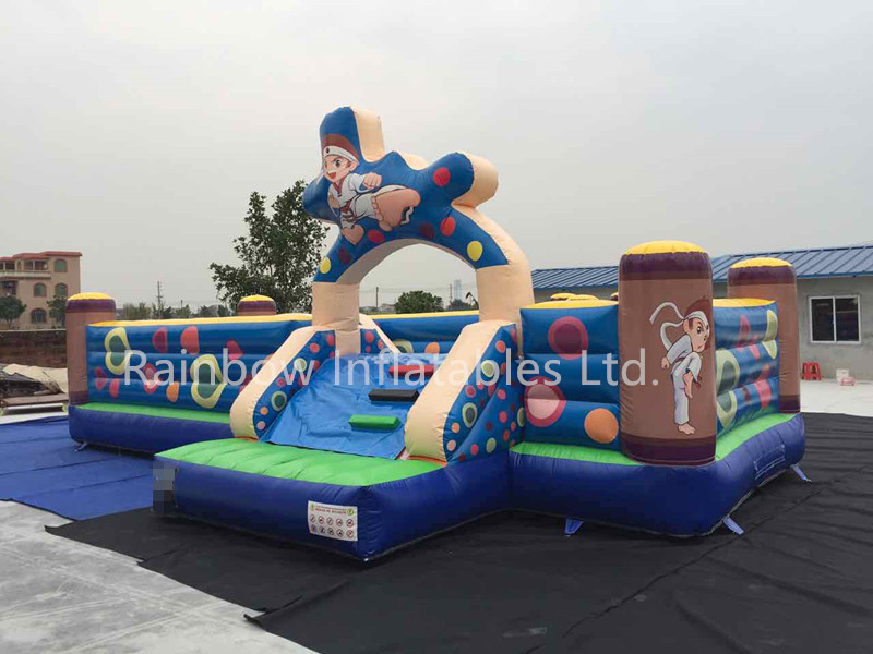 Large Commercial Inflatable Kungfu Kids Playground Funcity