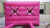 RB91005（10.5x3.3x2.4m） Inflatable Pink color cartoon theme Dounble line bungee run