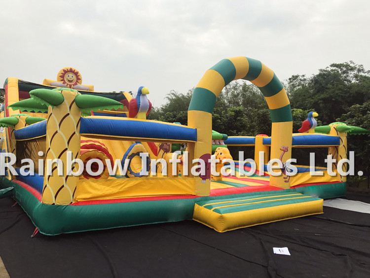 Giant Outdoor Inflatable Animal Playground Funcity for Toddlers