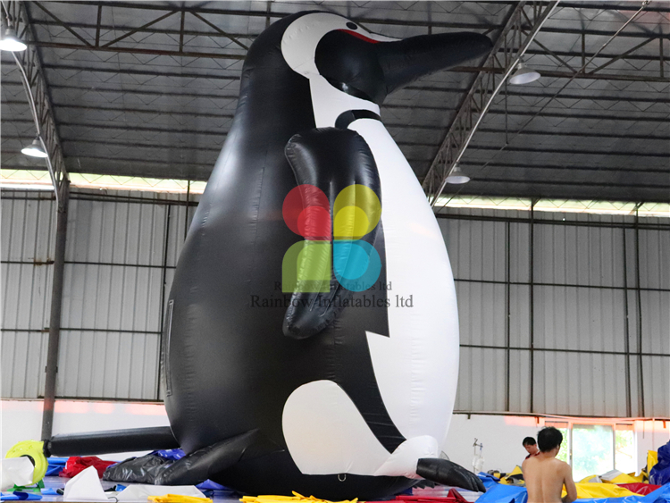 Giant Inflatable Cartoon Penguin Model for Advertising Inflatable Baby Penguin Replica 