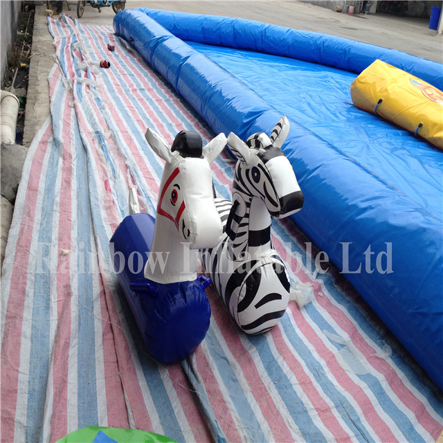 RB25019（0.4x1m） inflatable Rainbow zebra model
