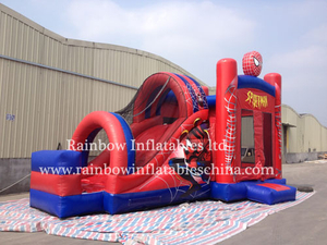 High Quality Commercial Inflatable Spiderman Combo Bouncer for Sale
