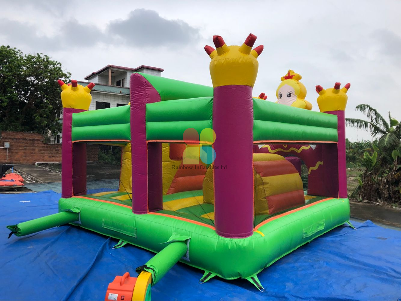 Inflatable Princess Bounce & Slide Combo