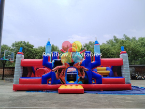 Giant Chinese Manufacturer Spider-man Inflatable Playground Jumping Bouncer