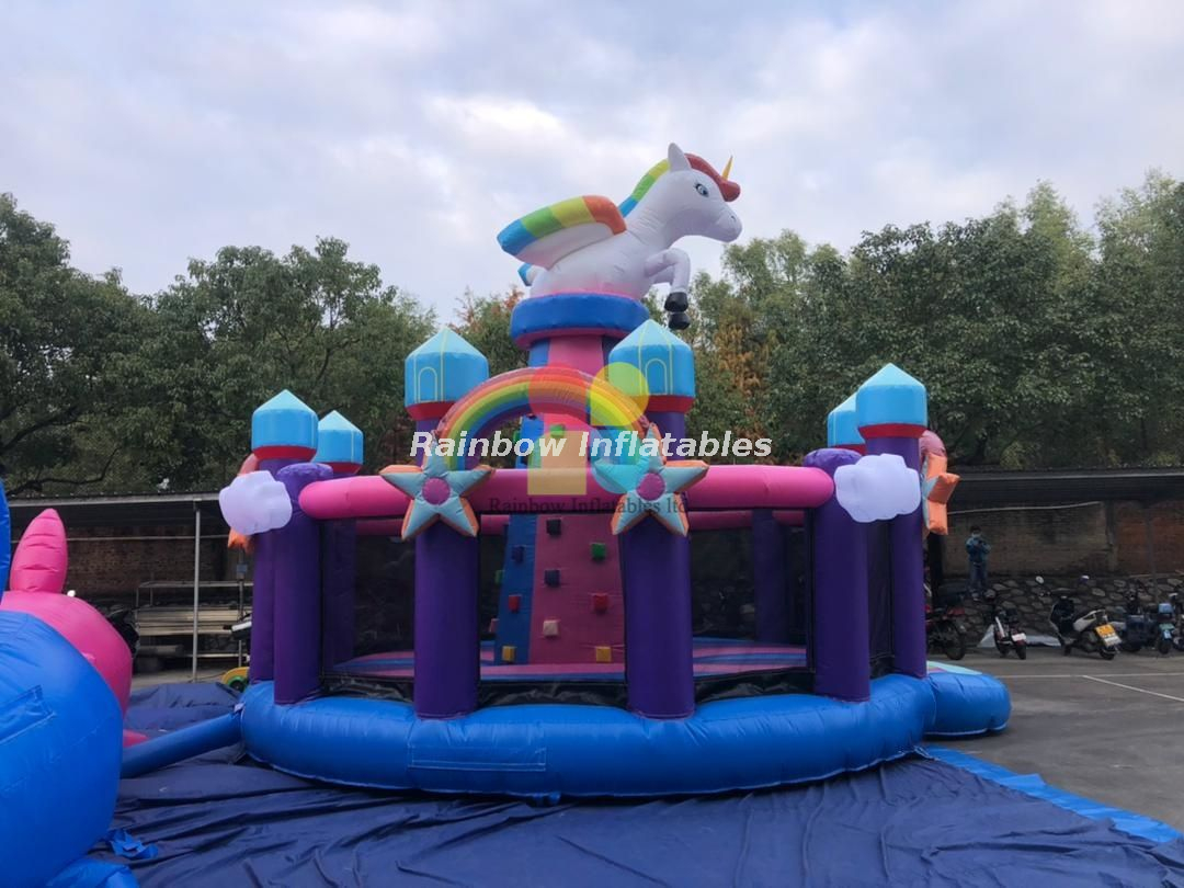 commercial inflatable Little Pony theme park bouncy castle for kids Inflatable Pony funcity