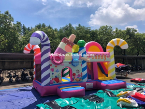 candy Doughnuts bouncer，Candy Icecream Chocolate Inflatable Combo