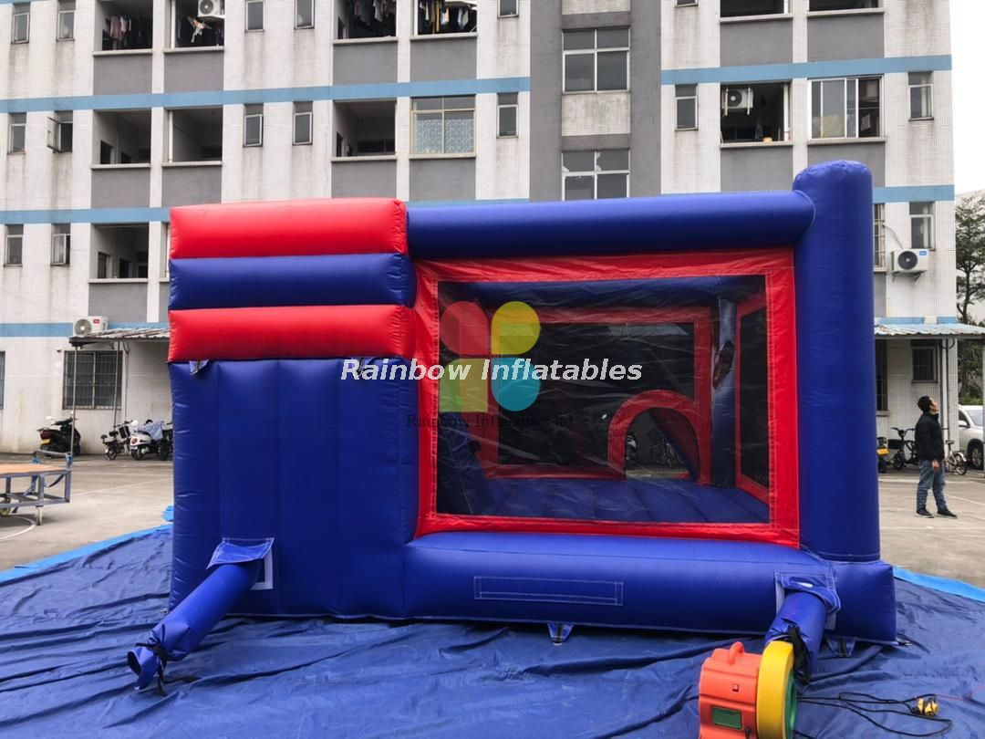 RB3245 Rainbow Outdoor Commercial Inflatable Spiderman Combo for Kids
