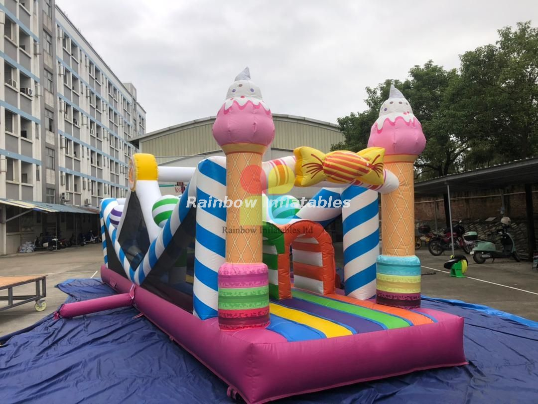 RB5275 Inflatable candy Train Obstacle