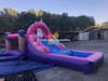 Pony Outdoor Commercial Inflatable Water Slide with Pool for Kids