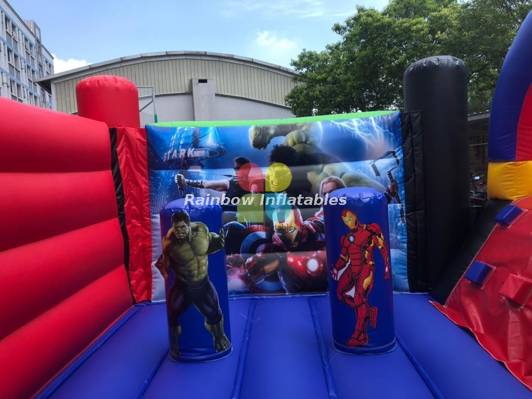 Avengers Inflatable Water Slide with Pool for Kids