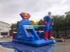 Customized cheap commercial Superman theme inflatable bouncer castle jumping bouncy inflatable slide