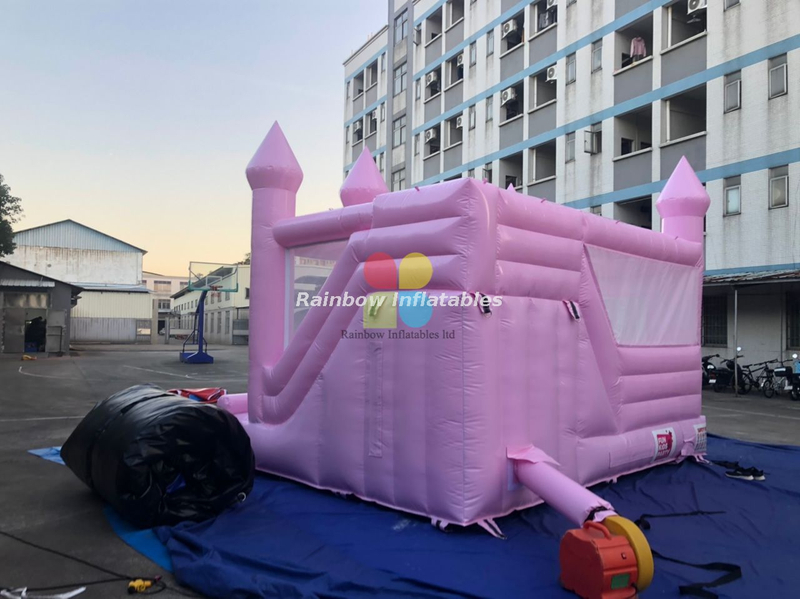 Rainbow Inflatable Baby Pink Wedding Jumping Castle from China ...