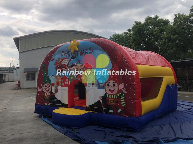Christmas inflatable slide bounce House combo 
