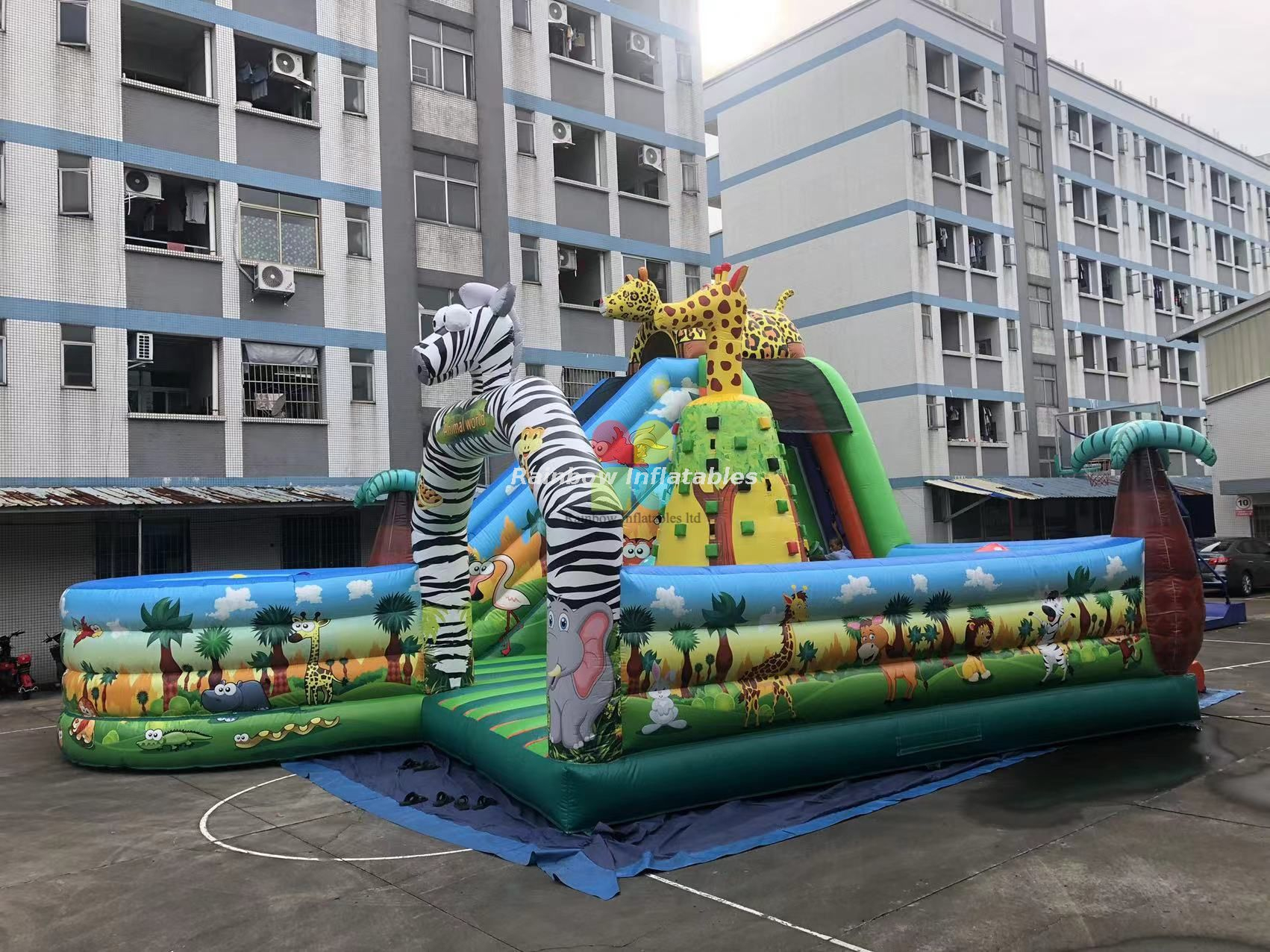 New Design Commercial Inflatable Zoo Funcity Playground for Children