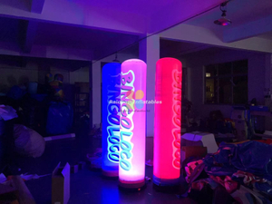 3m/2m LED Lighting Pillar Inflatable Column Party Light 