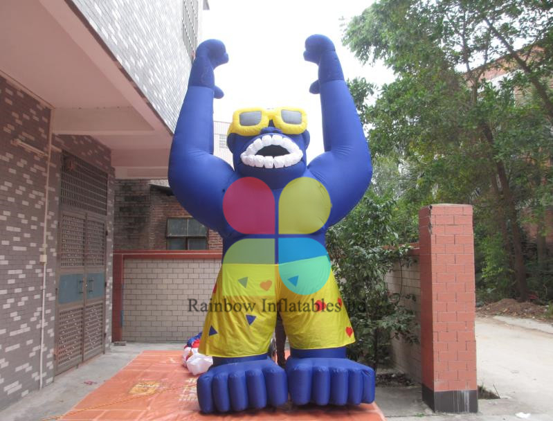 New design custom model giant inflatable gorilla for advertising