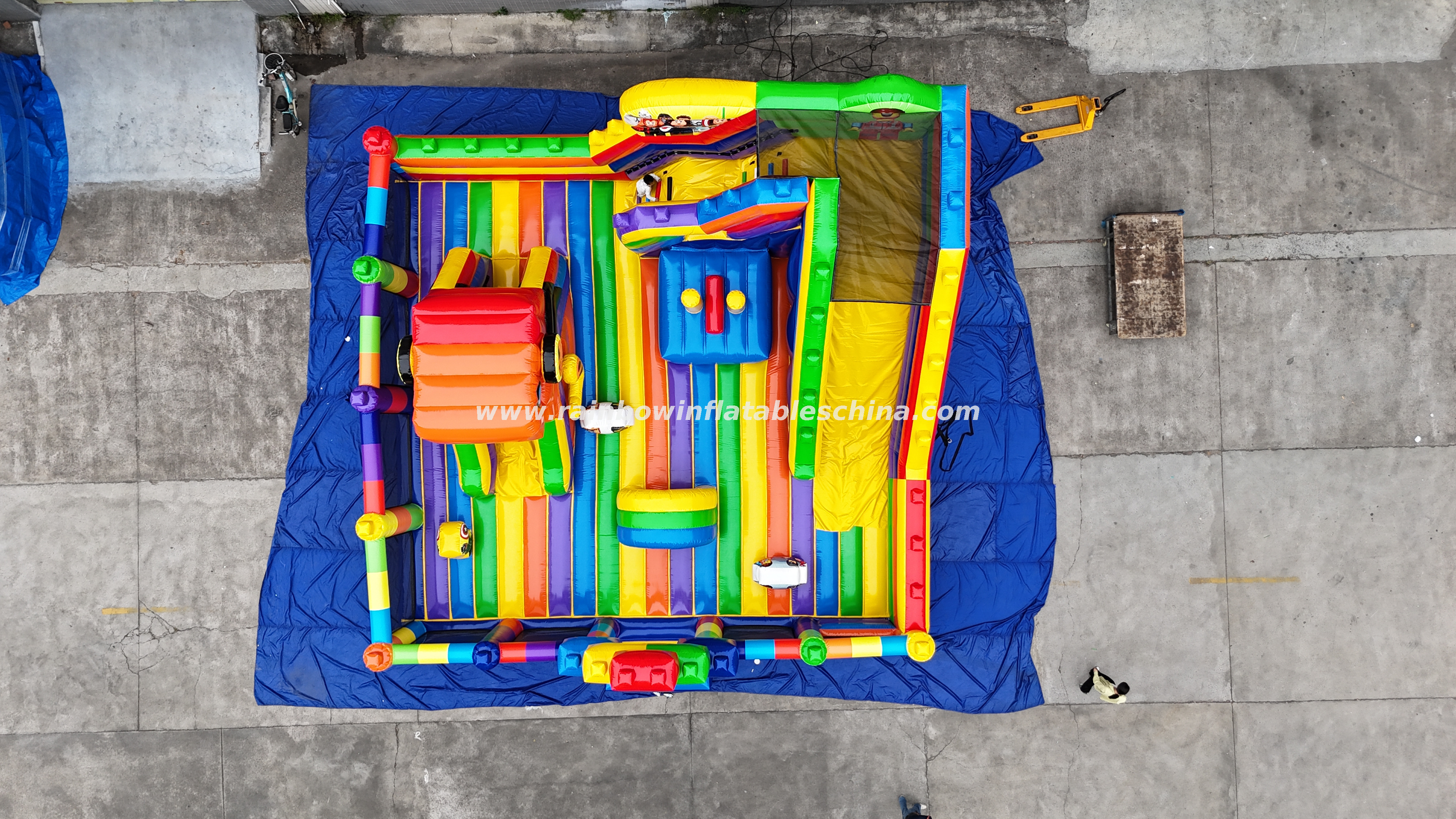Giant Chinese Manufacturer Lego puzzle Inflatable Playground Jumping Bouncer