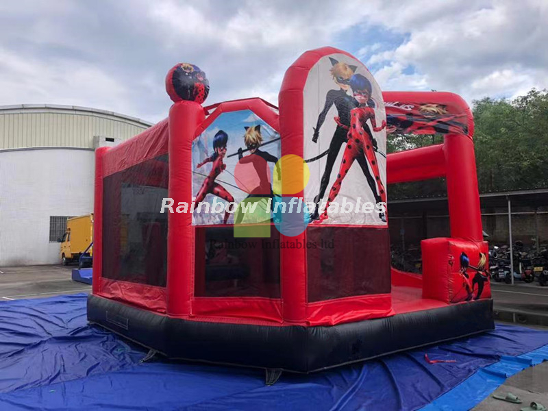 RB3094-2 New Design Miraculous Ladybug Combos And Miraculous Bounce House with Slide From Rainbow Inflatables Ltd