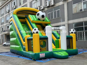 Commercial Grade Inflatable Football Slide / Inflatable Soccer Slide for Rentals
