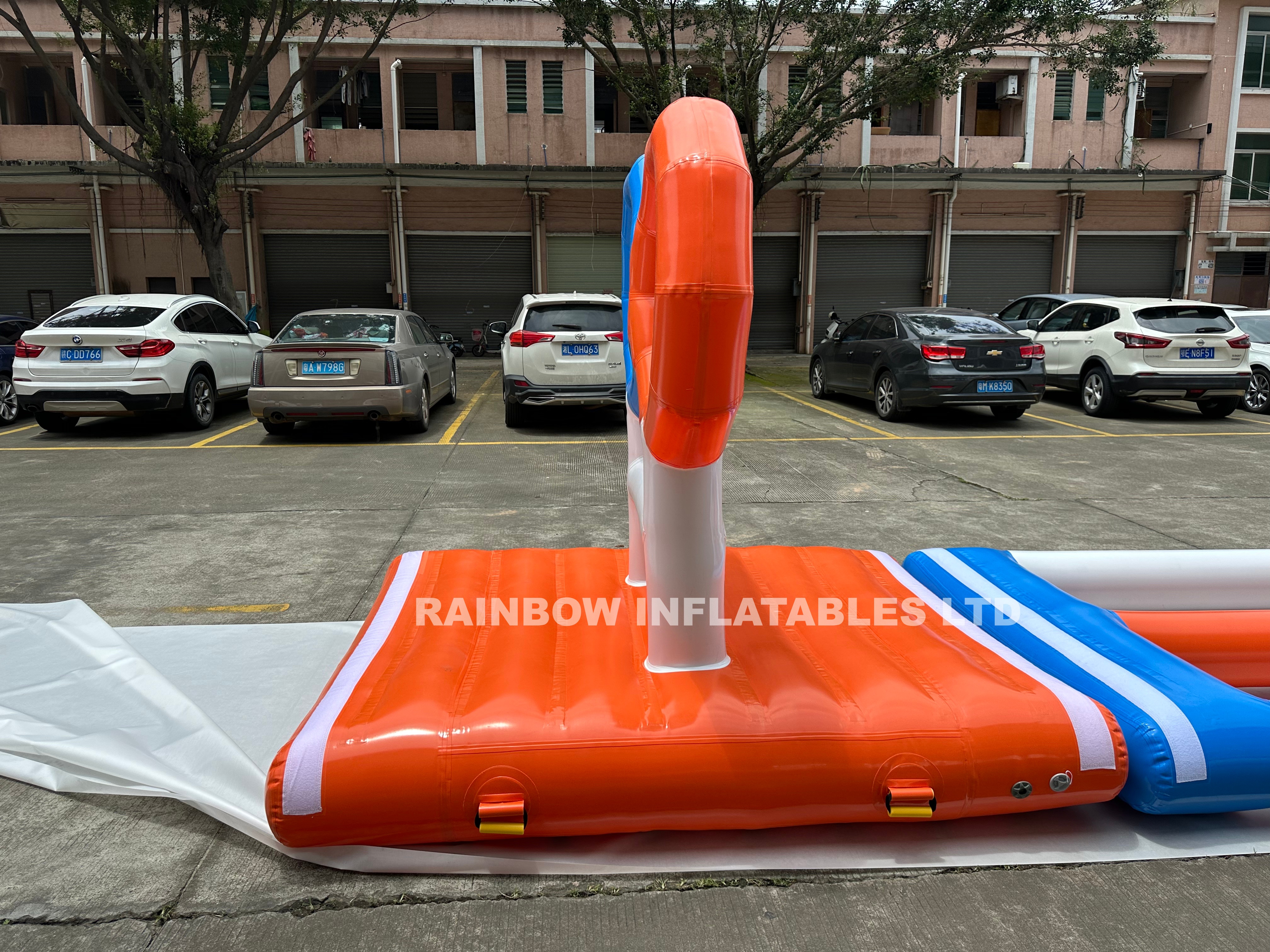 Inflatable water obstacle game module