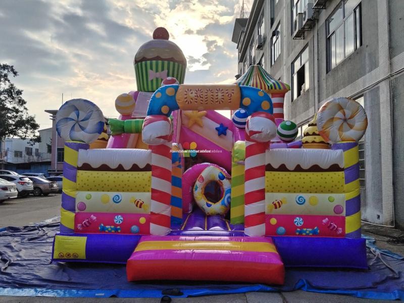 Giant Commercial Durable Sweet Candy Theme Playground Inflatable