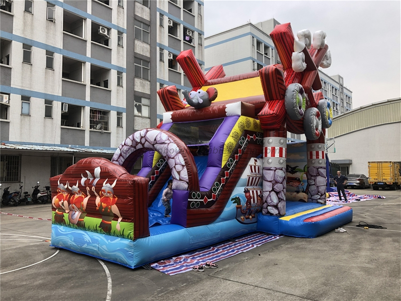 Inflatable Viking Ship Combo-Rainbow Inflatables