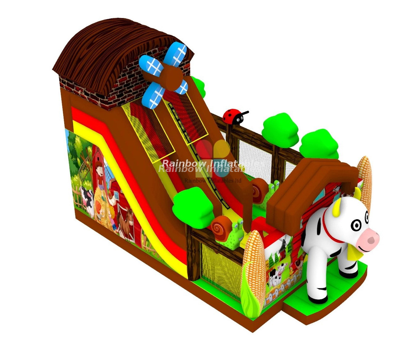 RB4322 New design inflatable bounce castle farm inflatable bounce for sale 