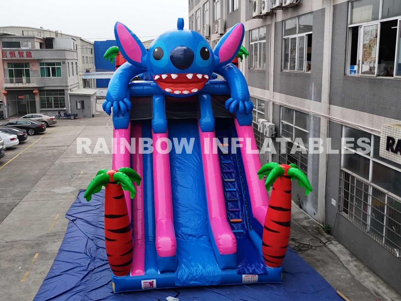 Inflatable Stitch theme Slide
