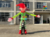 3.5mH walking little girl cartoon inflatables