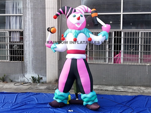 inflatable standing clown cartoon