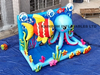 Inflatable Ocean-Themed Wading Pool & Photo Backdrop