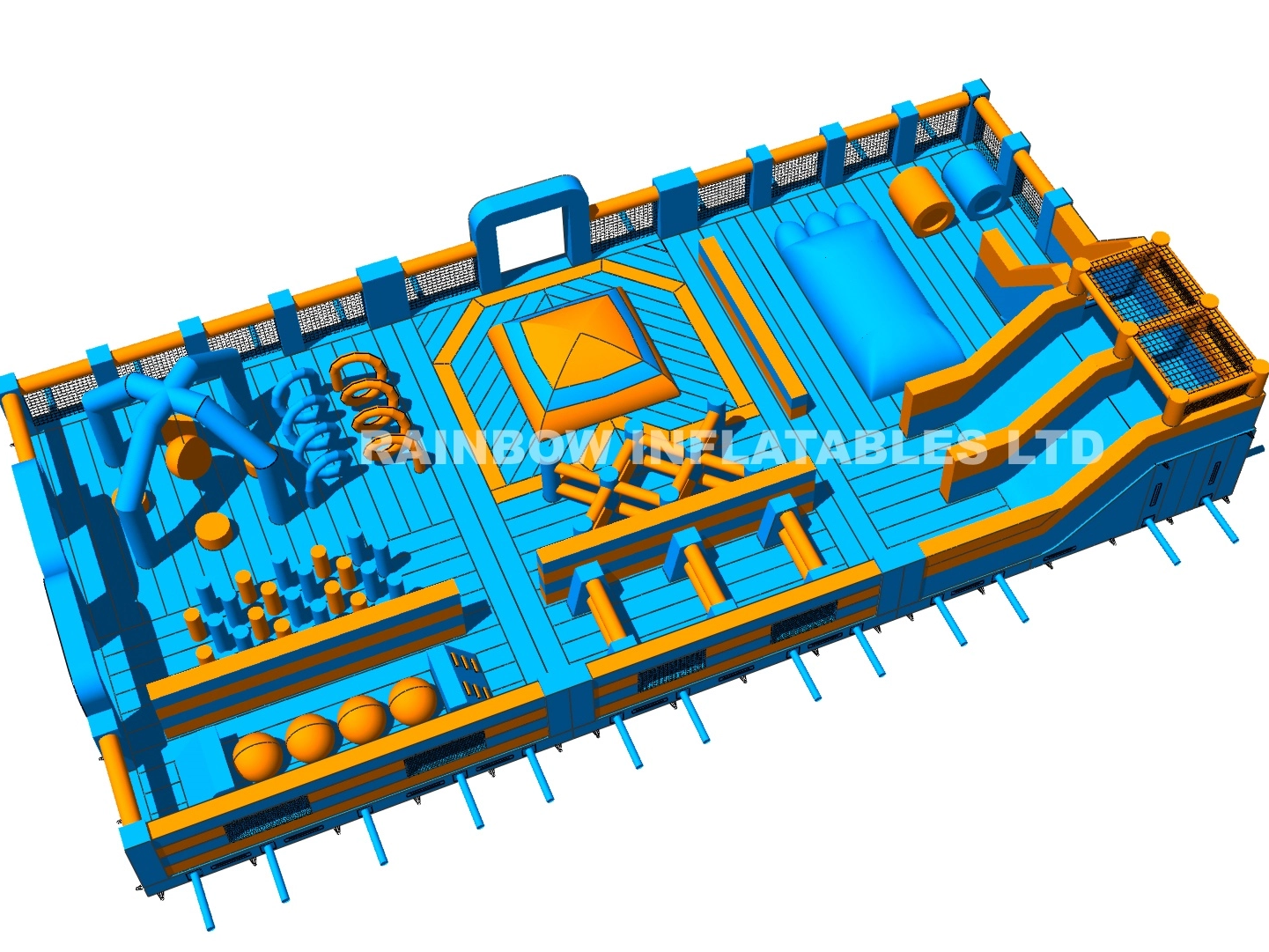 Inflatable Theme Park And Trampoline for Outdoor And Indoor Play